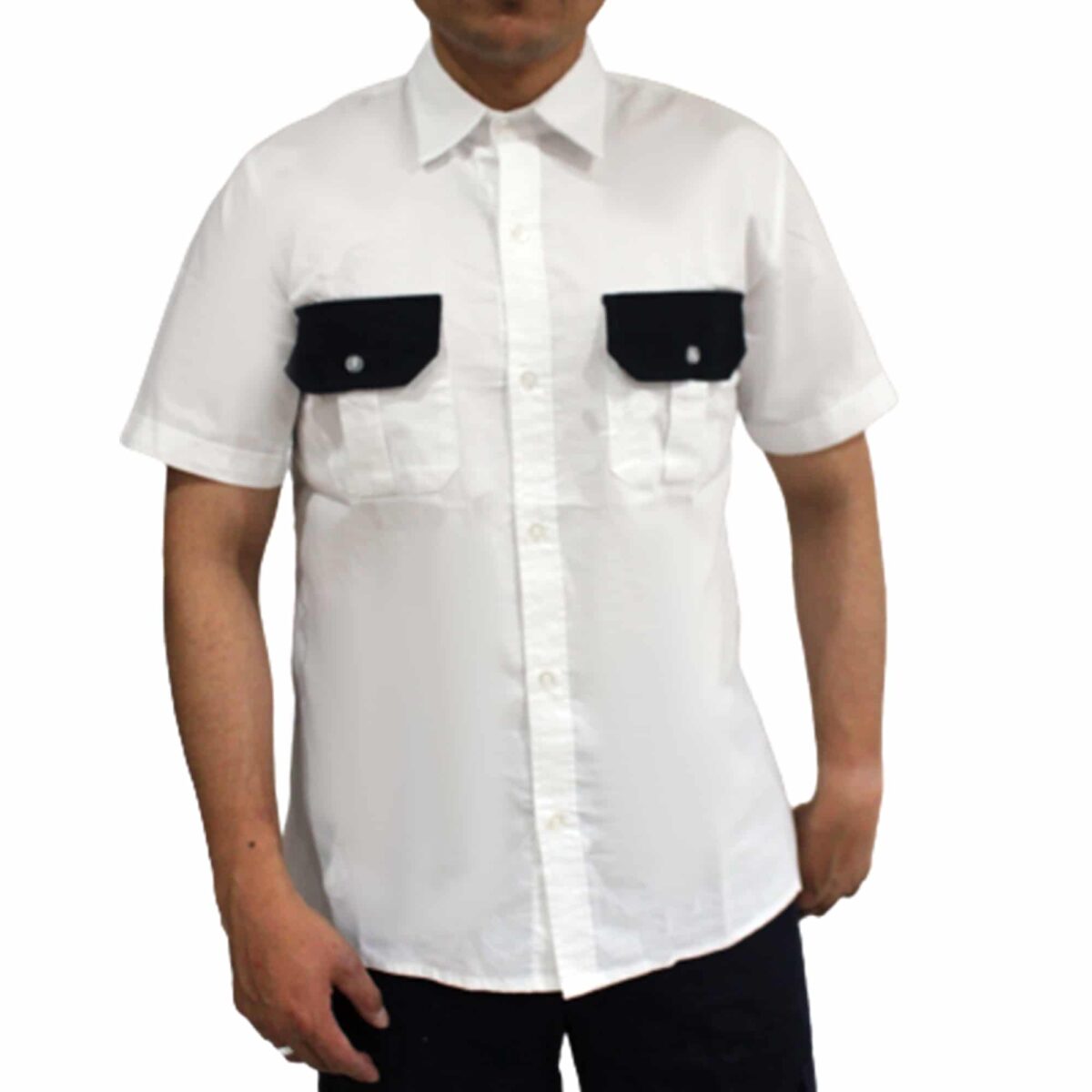 Camisa manga corta cuello camisero con bolsas del. Seguridad - Imagen 4